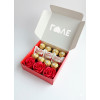 Подарунковий набір Love Box: Солодощі Raffaello, Ferrero Rocher та троянди
